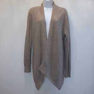 EILEEN FISHER 100% Wool Draped Lightweight Cardigan